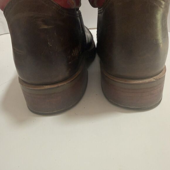 Double H Roper Mens  Cowboy Boots Brown Leather DH3556 10 Size 12D main image 7